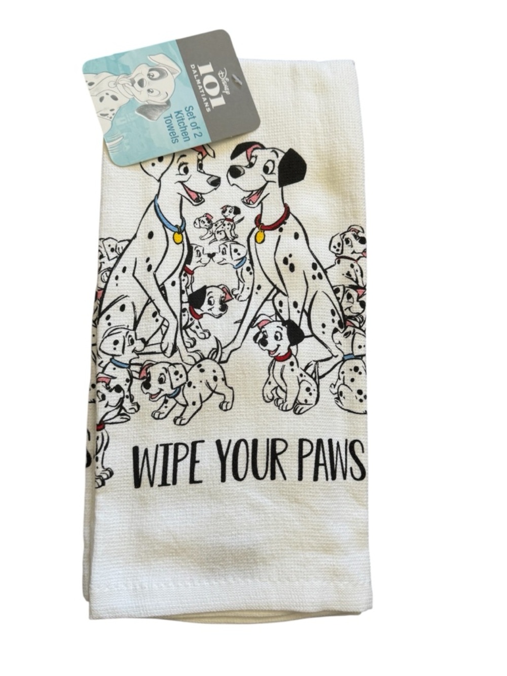 Disney 101 Dalmatians Set Of 2 Kitchen Towels, 16in x 26in